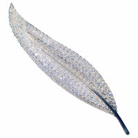 Brooches For Women Cubic Zirconia Super Flash Cubic Zirconia Leaf Brooch Corsage Feather Pin Cardigan Shawl Buckle Fine Jewelry