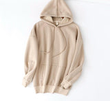 Autumn Winter Women thick fleece 100% cotton suit 2 pieces sets hoodies sweatshirt and pants suits