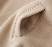 Autumn Winter Women thick fleece 100% cotton suit 2 pieces sets hoodies sweatshirt and pants suits