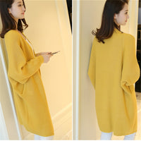 Long Cardigan Women Sweater Autumn Winter Bat Sleeve Knitted Sweater Plus Size Jacket Loose Ladies Sweaters Cardigans 3XL