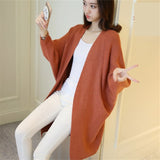 Long Cardigan Women Sweater Autumn Winter Bat Sleeve Knitted Sweater Plus Size Jacket Loose Ladies Sweaters Cardigans 3XL