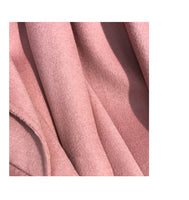 Real Fur Coat Winter Jacket Women Natural Fox Fur Collar Cashmere Wool Blends Long Outerwear Belt Ladies Streetwear