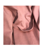 Real Fur Coat Winter Jacket Women Natural Fox Fur Collar Cashmere Wool Blends Long Outerwear Belt Ladies Streetwear