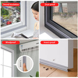 Wearable Door Window Sealing Strips Pu foam Self Adhesive Tape Waterproof Dustproof Sealing Tape Sound Insulation Tools