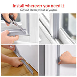 Wearable Door Window Sealing Strips Pu foam Self Adhesive Tape Waterproof Dustproof Sealing Tape Sound Insulation Tools