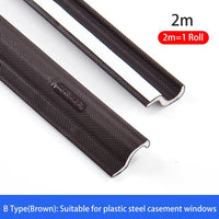 Wearable Door Window Sealing Strips Pu foam Self Adhesive Tape Waterproof Dustproof Sealing Tape Sound Insulation Tools