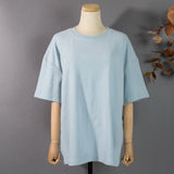 Spring Summer Women 6 Colors T-shirt  Casual Long Sleeve Loose Bottoming Solid Female Basic Thick Tops