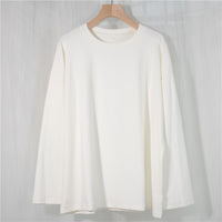 Spring Summer Women 6 Colors T-shirt  Casual Long Sleeve Loose Bottoming Solid Female Basic Thick Tops