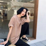 Spring Summer Women 6 Colors T-shirt  Casual Long Sleeve Loose Bottoming Solid Female Basic Thick Tops
