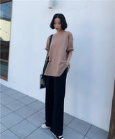 Spring Summer Women 6 Colors T-shirt  Casual Long Sleeve Loose Bottoming Solid Female Basic Thick Tops