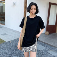 Spring Summer Women 6 Colors T-shirt  Casual Long Sleeve Loose Bottoming Solid Female Basic Thick Tops