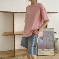 Spring Summer Women 6 Colors T-shirt  Casual Long Sleeve Loose Bottoming Solid Female Basic Thick Tops