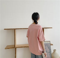 Spring Summer Women 6 Colors T-shirt  Casual Long Sleeve Loose Bottoming Solid Female Basic Thick Tops