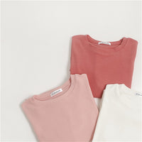 Spring Summer Women 6 Colors T-shirt  Casual Long Sleeve Loose Bottoming Solid Female Basic Thick Tops