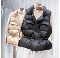 White Duck Down Female Vest