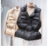 White Duck Down Female Vest