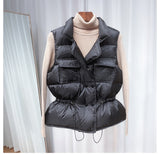 White Duck Down Female Vest