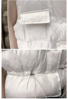 White Duck Down Female Vest