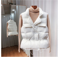 White Duck Down Female Vest