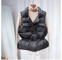 White Duck Down Female Vest