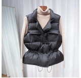 White Duck Down Female Vest