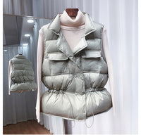 White Duck Down Female Vest