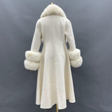 Wool Coat With Real Fox Fur