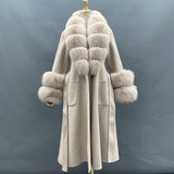 Wool Coat With Real Fox Fur