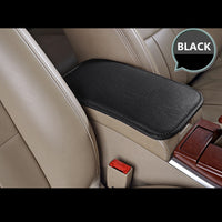 Leather Car Armrest Pad Covers Universal Center Console Auto Seat Armrests Box Pads Black Armrest Storage Protection Cushion