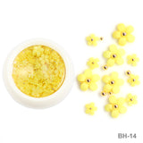 White Acrylic Flower Nail Art Decoration
