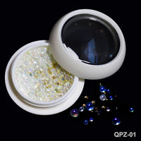 White Acrylic Flower Nail Art Decoration