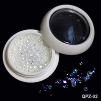 White Acrylic Flower Nail Art Decoration