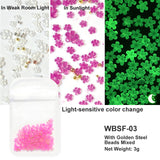 White Acrylic Flower Nail Art Decoration