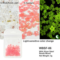 White Acrylic Flower Nail Art Decoration
