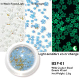 White Acrylic Flower Nail Art Decoration