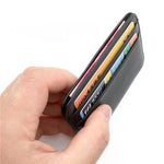 Gibo Auja - Super Slim Soft 100% Sheepskin Genuine Leather Card Holder Credit Card Holder Card Case Organizer Mini Men Wallets