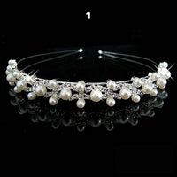 Wedding Bridal Bridesmaid Tiara Crown Headband Heart Girls Love Crystal Rhinestone Jewelry hair Accessories Bride Head Ornament