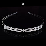 Wedding Bridal Bridesmaid Tiara Crown Headband Heart Girls Love Crystal Rhinestone Jewelry hair Accessories Bride Head Ornament