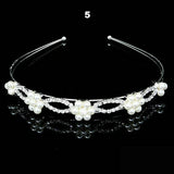 Wedding Bridal Bridesmaid Tiara Crown Headband Heart Girls Love Crystal Rhinestone Jewelry hair Accessories Bride Head Ornament