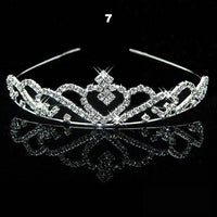 Wedding Bridal Bridesmaid Tiara Crown Headband Heart Girls Love Crystal Rhinestone Jewelry hair Accessories Bride Head Ornament