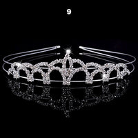 Wedding Bridal Bridesmaid Tiara Crown Headband Heart Girls Love Crystal Rhinestone Jewelry hair Accessories Bride Head Ornament
