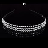 Wedding Bridal Bridesmaid Tiara Crown Headband Heart Girls Love Crystal Rhinestone Jewelry hair Accessories Bride Head Ornament