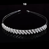 Wedding Bridal Bridesmaid Tiara Crown Headband Heart Girls Love Crystal Rhinestone Jewelry hair Accessories Bride Head Ornament