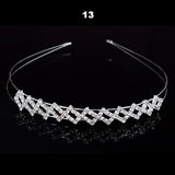 Wedding Bridal Bridesmaid Tiara Crown Headband Heart Girls Love Crystal Rhinestone Jewelry hair Accessories Bride Head Ornament