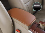 Leather Car Armrest Pad Covers Universal Center Console Auto Seat Armrests Box Pads Black Armrest Storage Protection Cushion