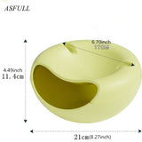 Creative Nuts Candy Living Room Melon Seeds Dried Fruit Dish Fruit Dish Storage Organizer Boxes For Leisure Phone Holder