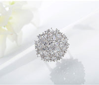 New Luxury AAA Clear Cubic ZIrconia Elegant Bowknot Wedding Rings Women Bridal Engagement