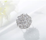 New Luxury AAA Clear Cubic ZIrconia Elegant Bowknot Wedding Rings Women Bridal Engagement