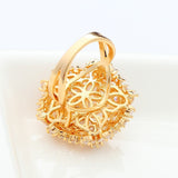 New Luxury AAA Clear Cubic ZIrconia Elegant Bowknot Wedding Rings Women Bridal Engagement