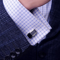 Jewelry shirt cufflink for mens designer Brand Black Cuff link french Button High Quality Luxury Wedding male guests